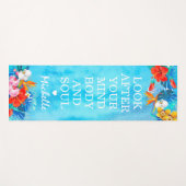 熱帯鮮やか海感動的引用文 | 名前 ヨガマット (正面(横))