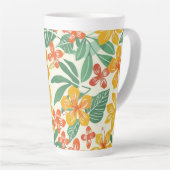 熱帯鮮やか花柄 カフェラテマグ (右アングル)
