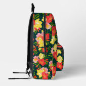 熱帯鮮やか花柄 プリントバックパック (左)