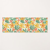 熱帯鮮やか花柄 ヨガマット (正面(横))
