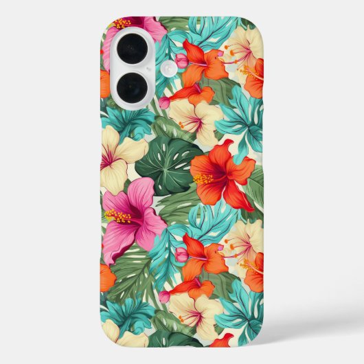 熱帯鮮やか花柄 Case-Mate iPhoneケース (裏面)