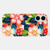 熱帯鮮やか花柄 Case-Mate iPhoneケース (裏面 (横))