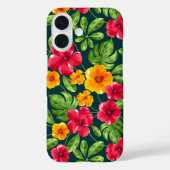 熱帯鮮やか花柄 Case-Mate iPhoneケース (裏面)
