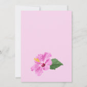 熱帯鮮やか花結婚類 招待状 (裏面)