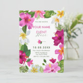 熱帯鮮やか花 招待状 (スタンド正面)
