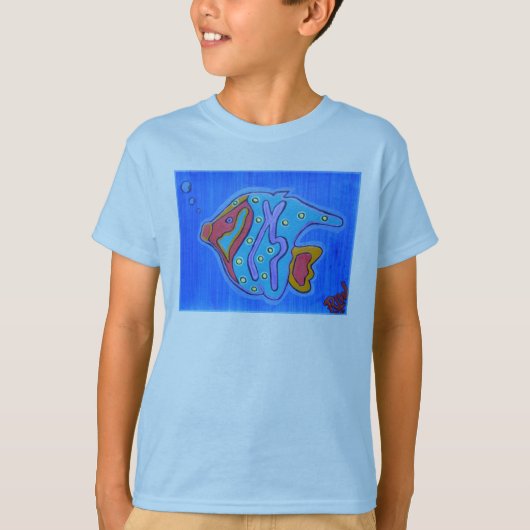 熱帯鮮やか魚 Tシャツ (正面)
