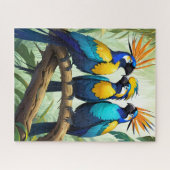 熱帯鮮やか鳥 ジグソーパズル (横)
