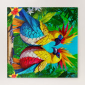 熱帯鮮やか鳥 ジグソーパズル (横)