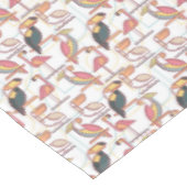 熱帯鳥が付いているモダンなパターン テーブルクロス (アングル)