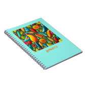 熱帯鳥が明るい ノートブック (右側)