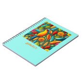熱帯鳥が明るい ノートブック (左側)