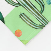 熱帯鳥と花パターン フリースブランケット (角)