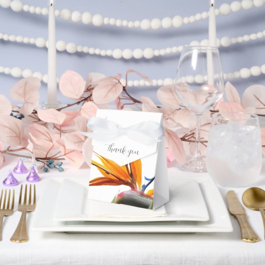 熱帯鳥のパラダイスプラント結婚フローラ フェイバーボックス (ウェディング)