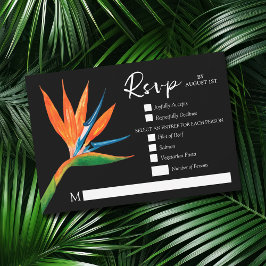 熱帯鳥のパラダイスボタニカル結婚ズ 出欠カード