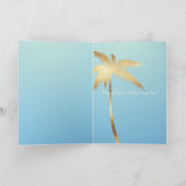 熱帯鳥のフローラ グラデーション カード (内部)