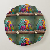 「熱帯鳥の保護区」 ラウンドクッション (裏面)