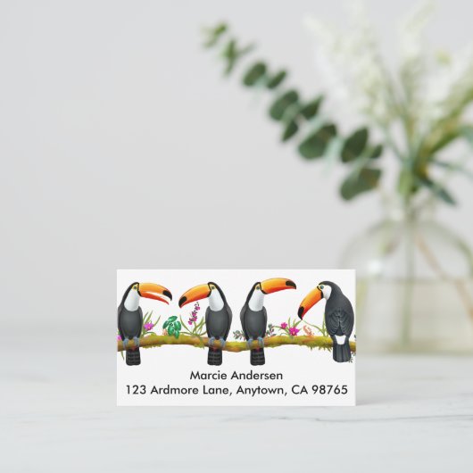 熱帯鳥の名刺 名刺 (スタンド正面)