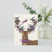 熱帯鳥の巣、鹿の鳥飼育員 ポストカード (スタンド正面)