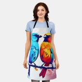 熱帯鳥の愛好家 エプロン (着用した状態)