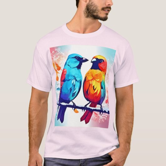 熱帯鳥の愛好家 Tシャツ (正面)