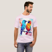 熱帯鳥の愛好家 Tシャツ (正面フル)