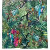 熱帯鳥の楽園 シャワーカーテン (正面)