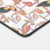 熱帯鳥の模様 デスクマット (コーナー)