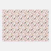 熱帯鳥の模様 ラッピングペーパーシート (正面)