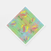 熱帯鳥の紙ナプキン スタンダードランチョンナプキン (角)