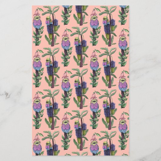 熱帯鳥の赤ちゃんシャワーアドバイスと予測 (裏面)