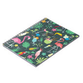 熱帯鳥の飲み物鮮やか：シームレス。 ノートブック (左側)