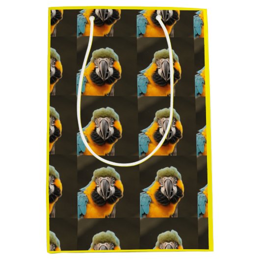 熱帯鳥カスタム抱き枕 ミディアムペーパーバッグ (正面)