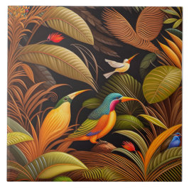 熱帯鳥セラミックタイル タイル