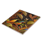 熱帯鳥セラミックタイル タイル (側面)