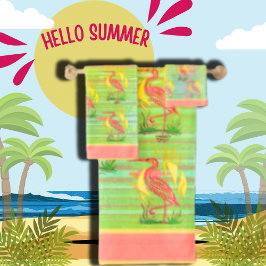 熱帯鳥タオル バスタオルセット