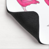 熱帯鳥ピンクフラミンゴフラミンゴスマウスパッド マウスパッド (コーナー)