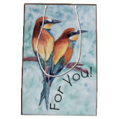 熱帯鳥ペア ミディアムペーパーバッグ (裏面)