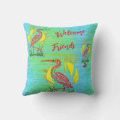 熱帯鳥 クッション (裏面)