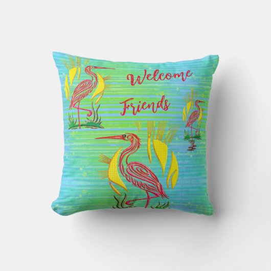 熱帯鳥 クッション (正面)