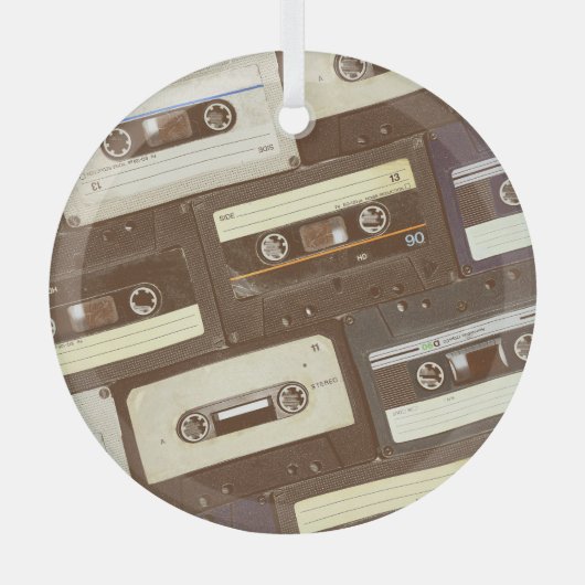 熱帯鳥：トゥーカン&パロットヴィンテージ ガラスオーナメント (正面)