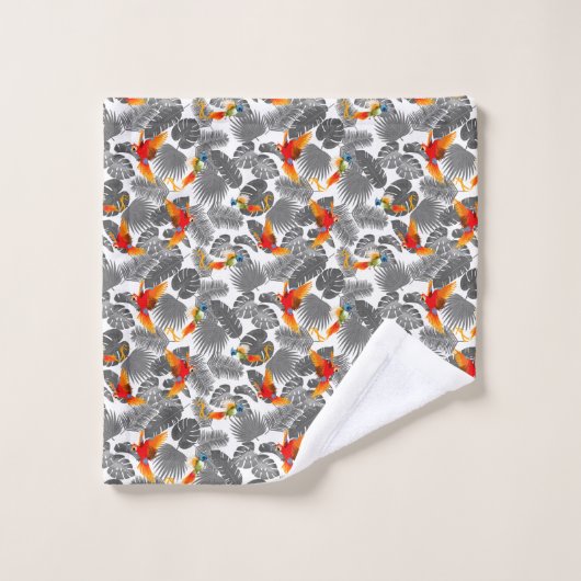 熱帯鳥 バスタオルセット (ウォッシュタオル)