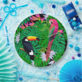 熱帯鳥 ペーパープレート (パーティー)