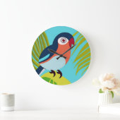 熱帯鳥 ラージ壁時計 (ホーム)