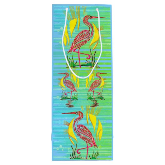 熱帯鳥 ワインギフトバッグ (裏面)