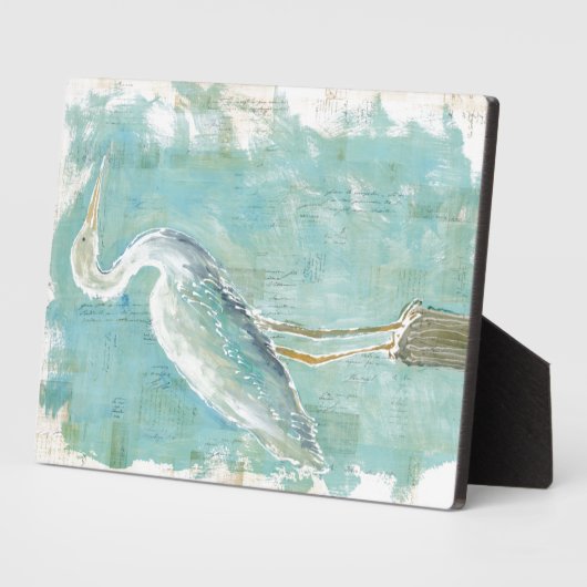 熱帯鳥 | Still Egret フォトプラーク (側面)