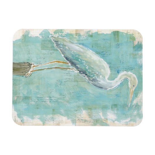 熱帯鳥 | Still Egret マグネット (横)