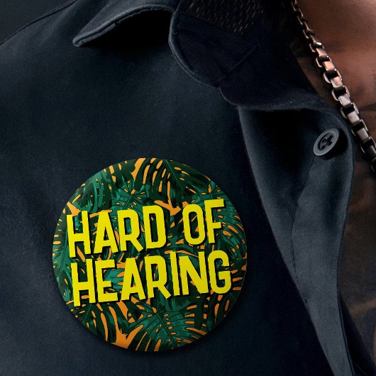 熱帯黄色のジャングル離れの懸命 缶バッジ