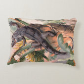 熱帯黒イグアナ、ヴィンテージ野生爬虫類 アクセントクッション (裏面)