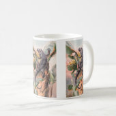 熱帯黒イグアナ、ヴィンテージ野生爬虫類 コーヒーマグカップ (正面右)