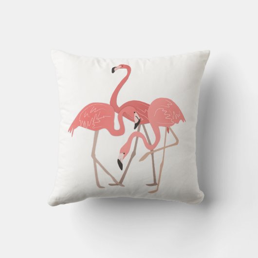 熱帯3フラミンゴ クッション (裏面)